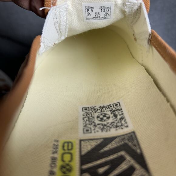 Vans Slip-On Men's 8.5 Women's 10 VR3 SF Tiger Shell Ecocush Skateboard Shoes - Picture 7 of 9